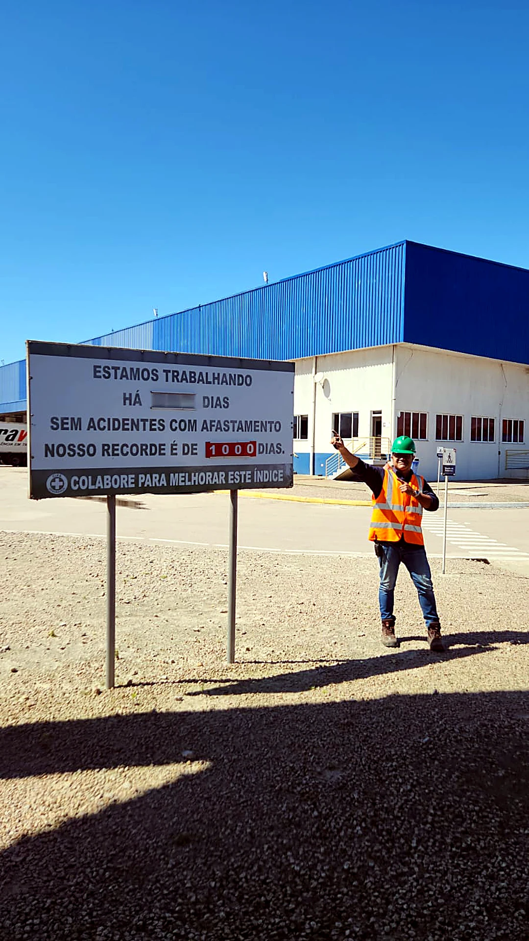 Recorde de dias sem acidentes